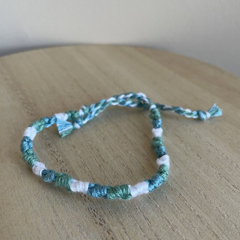 Galatea Bracelet, anklet, trendy, comfortable, tie, embroidery thread, woven, gi
